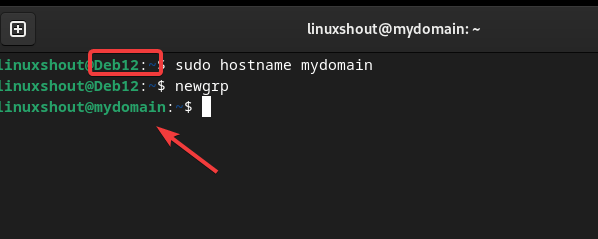 Setting Up Debian 12 Hostname Temporary.png