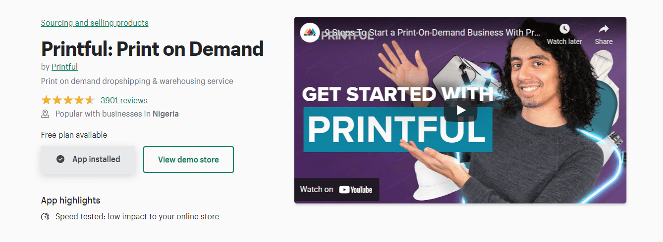 印花 T 恤代发货