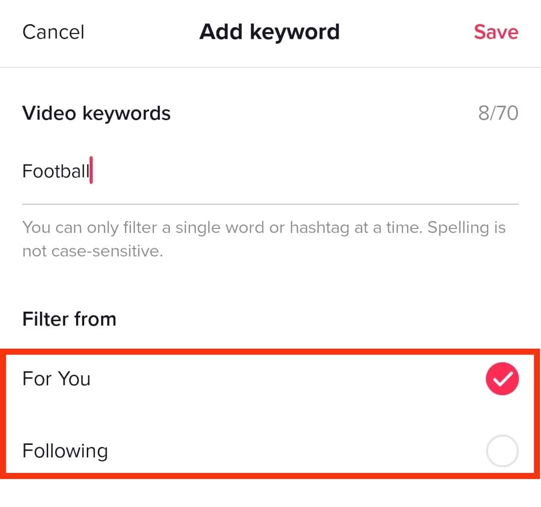 选择从哪里过滤