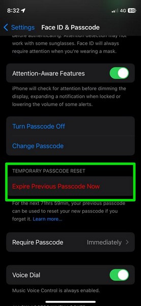 使之前的密码过期 iPhone ios 17 2