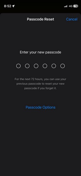 使用以前的密码重置 iPhone 密码 ios 17 4