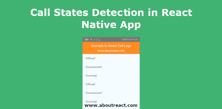 如何检测React Native应用程序的调用状态