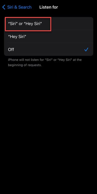 激活 Siri 或嘿 Siri