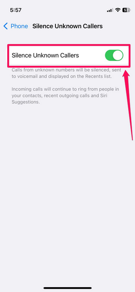 iPhone 静音未知来电启用 2 1