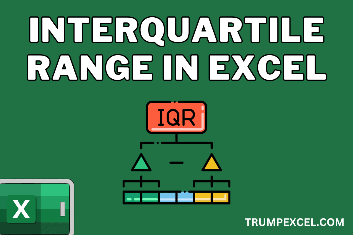 在Excel中计算四分位数范围IQR