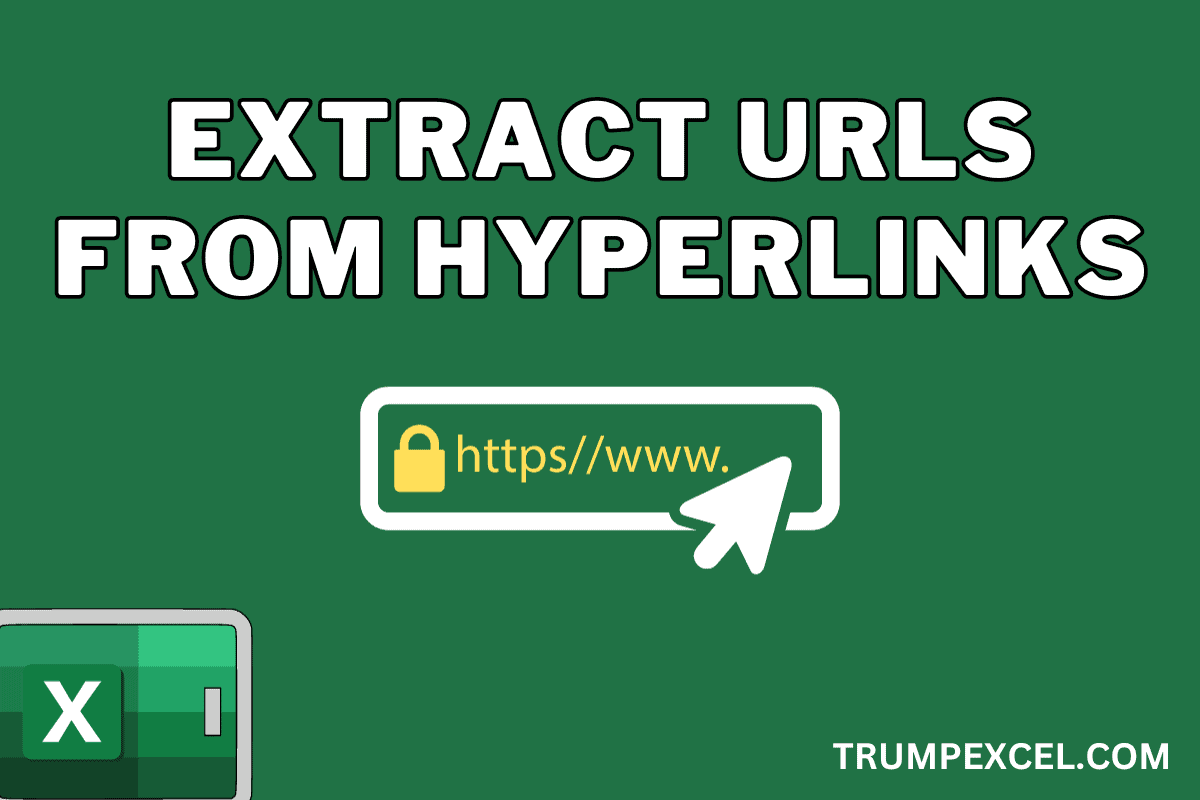 Extract URL from Hyperlinks in
