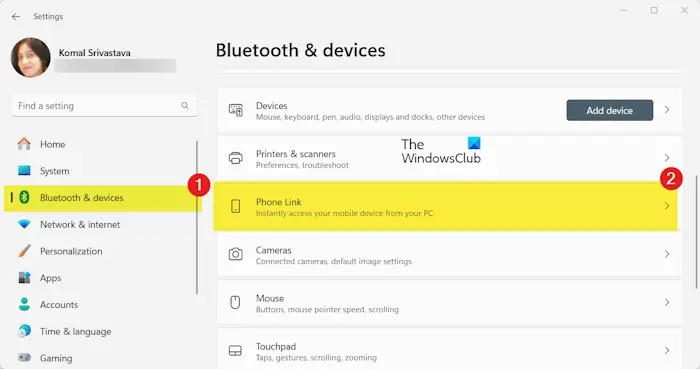 Bluetooth devices phone link windows 11.png
