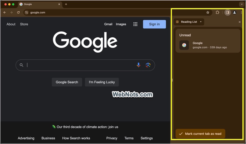 谷歌浏览器侧面板