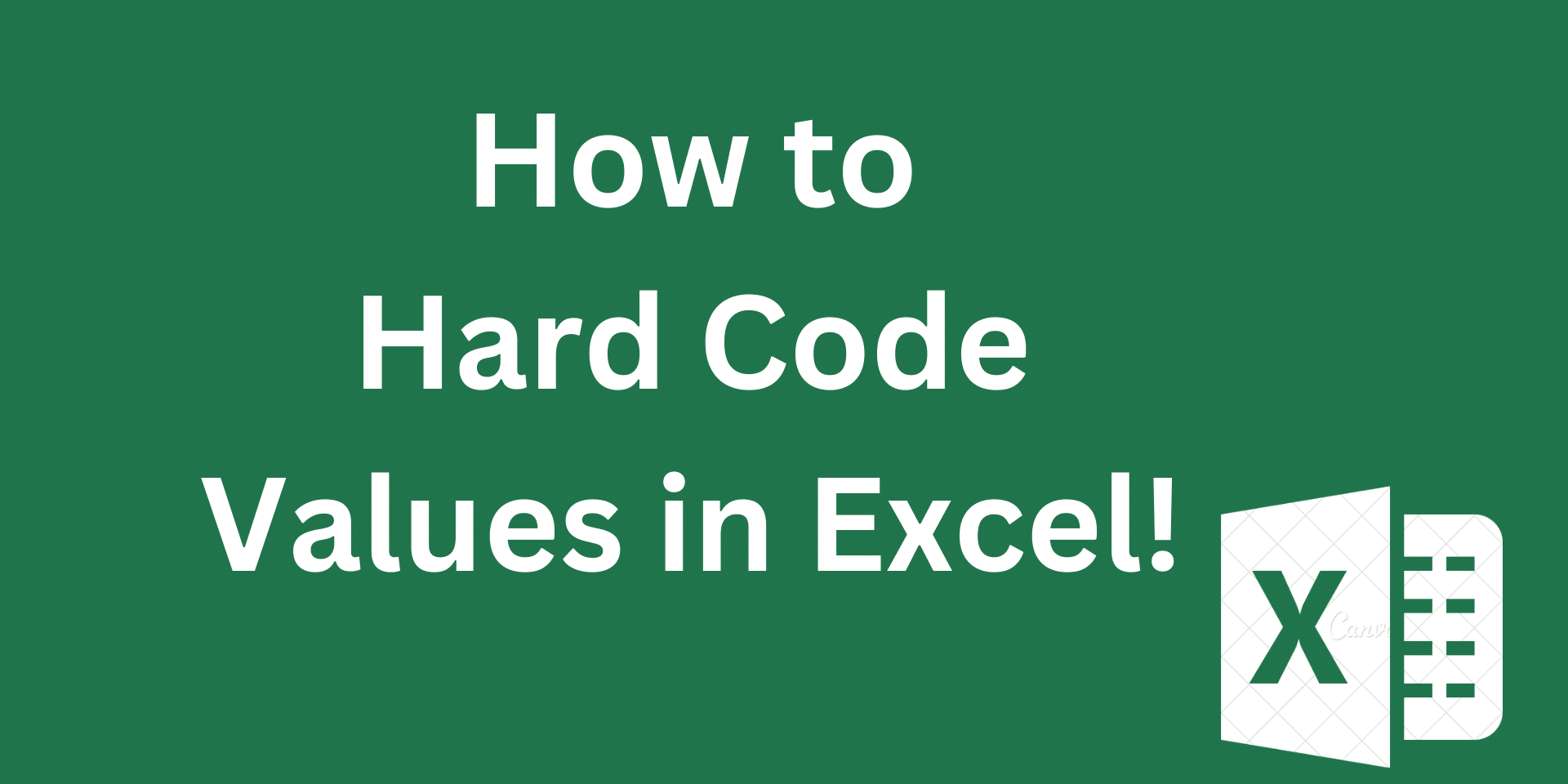 如何在Excel中进行硬编码