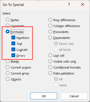 单击公式选项卡
