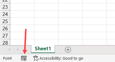 状态栏中的宏录制图标