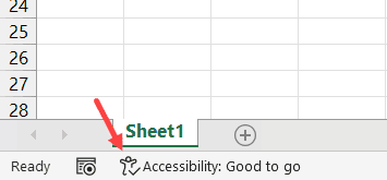 Excel 中的可访问性很好