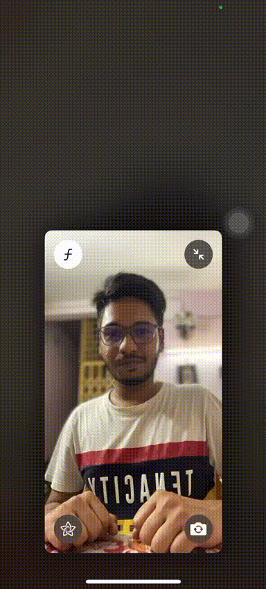 FaceTime 反应 竖起大拇指