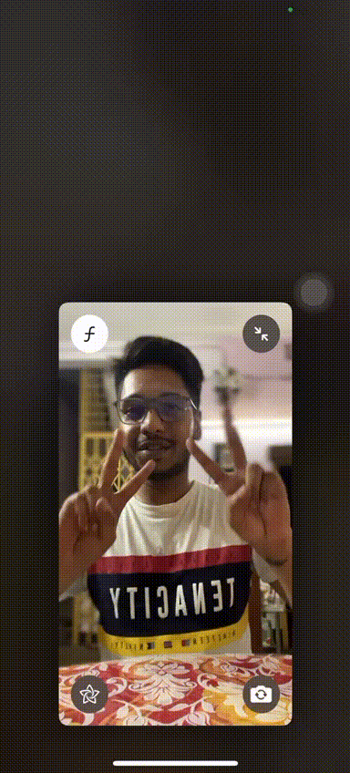 FaceTime 反应 Peace Double