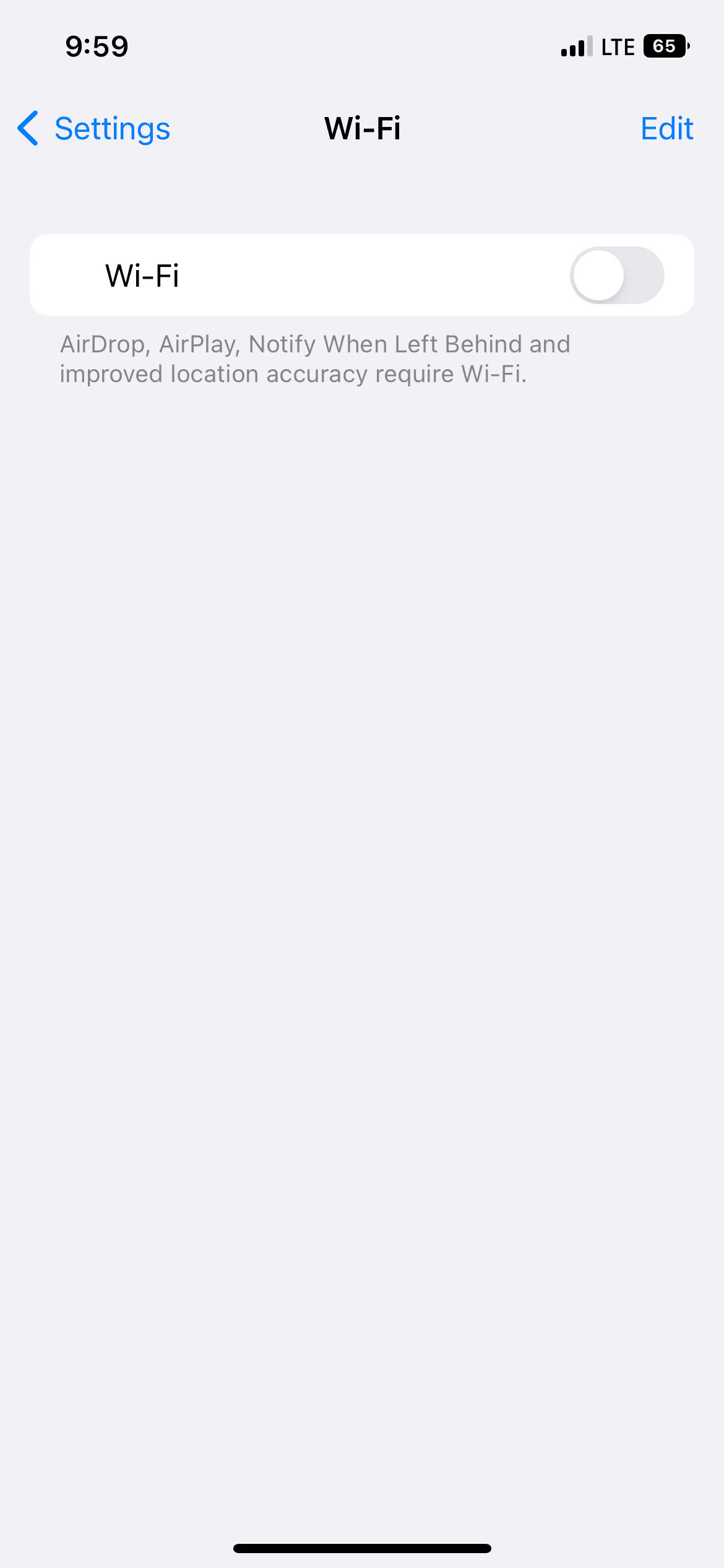 ios wifi 关闭设置