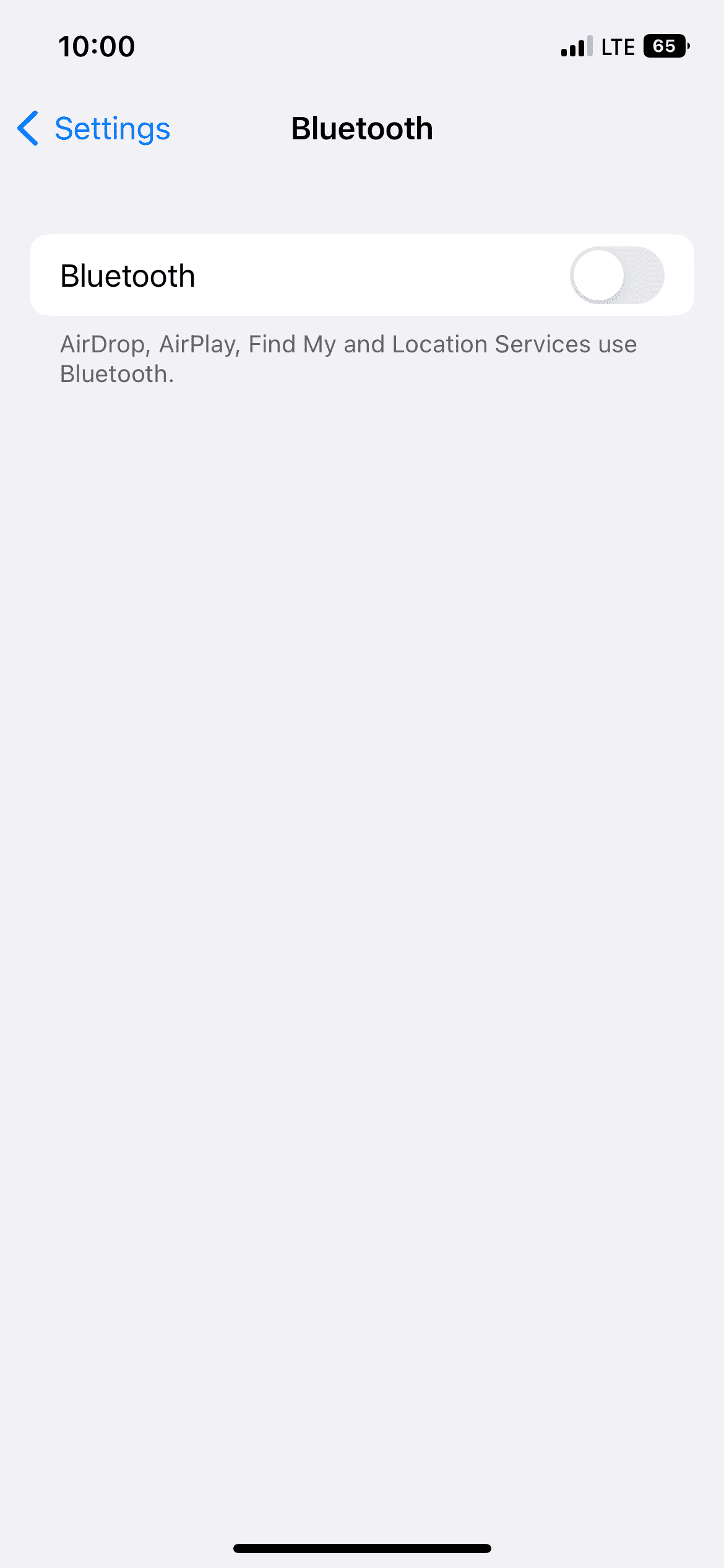 ios 蓝牙关闭设置
