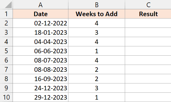 要在单独的列中添加的日期和周数