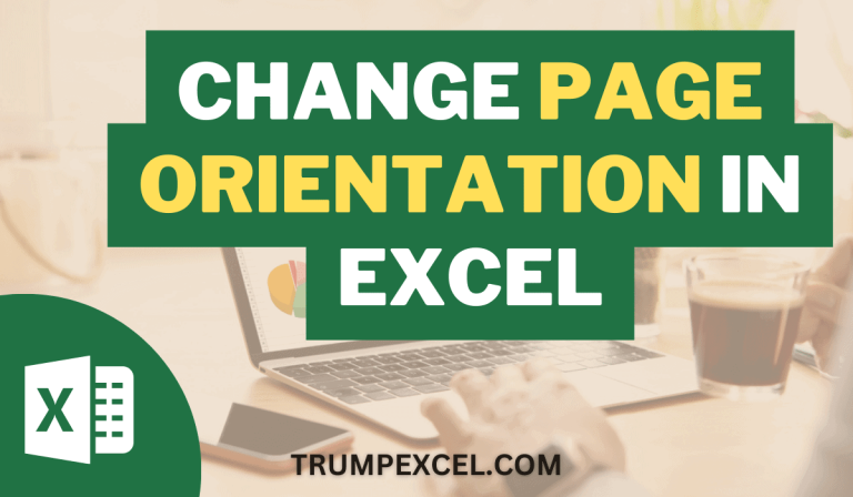 How to Change Page Orientation in Excel