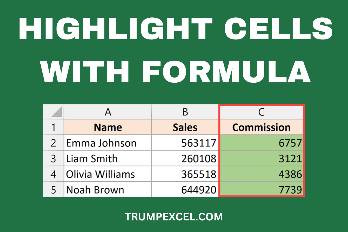 How to Highlight Cells With Formulas in