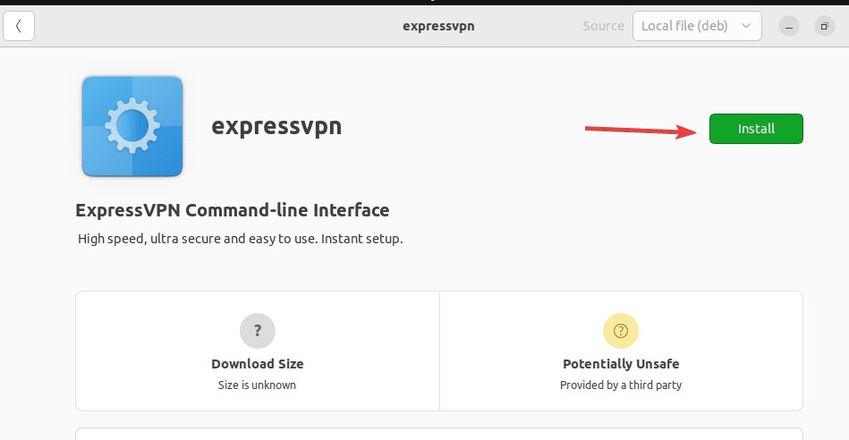 Install ExpressVPN command line Interface