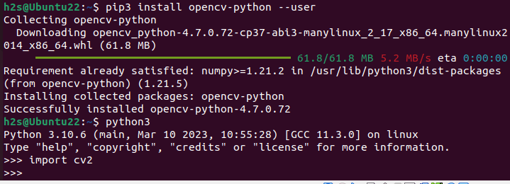 Install OpenCV for Python on Ubuntu