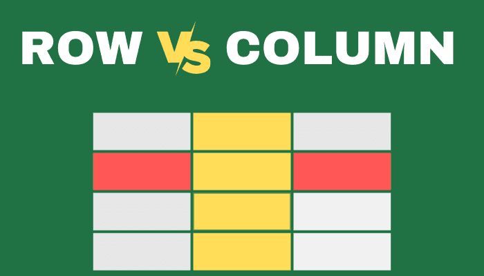 Row vs Column in Excel Whats the Difference