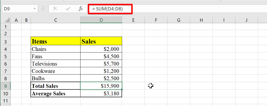 在 Excel 中显示公式选项