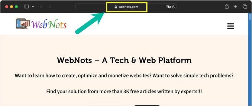 Safari 中的默认站点地址