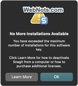 超出安装数量限制