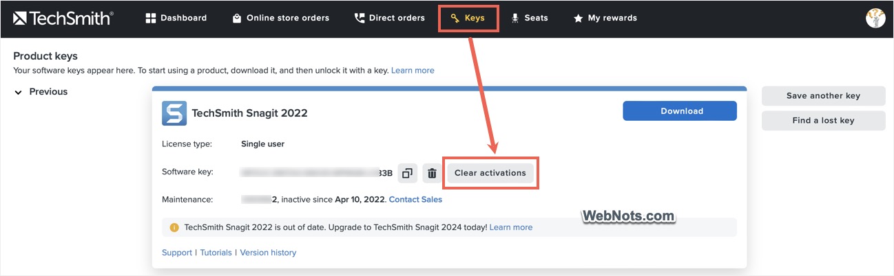 清除软件密钥激活
