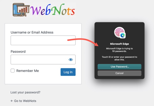 使用设备密码进行身份验证