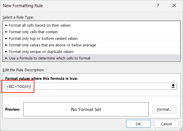 在字段中输入公式
