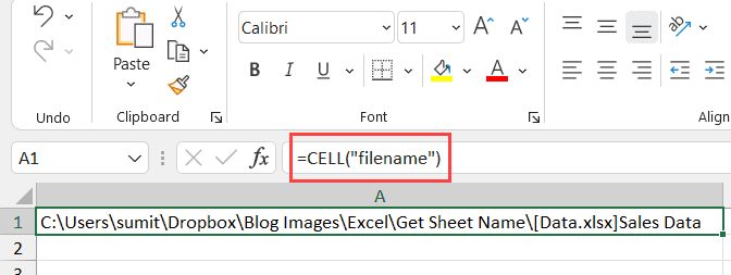 如何在Excel中获取工作表名称 如何在Excel中获取工作表名称