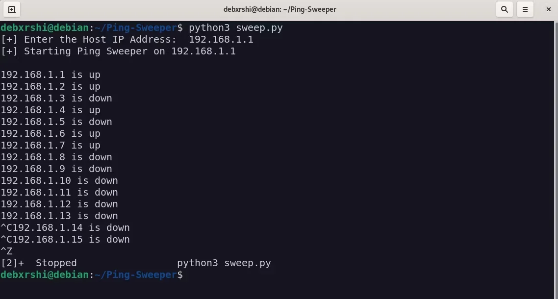 如何在Python中构建Ping Sweeper - INFOXIAO