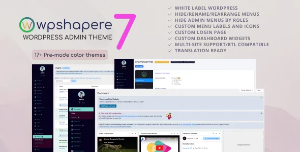 自定义wordpress管理工具wpshapere