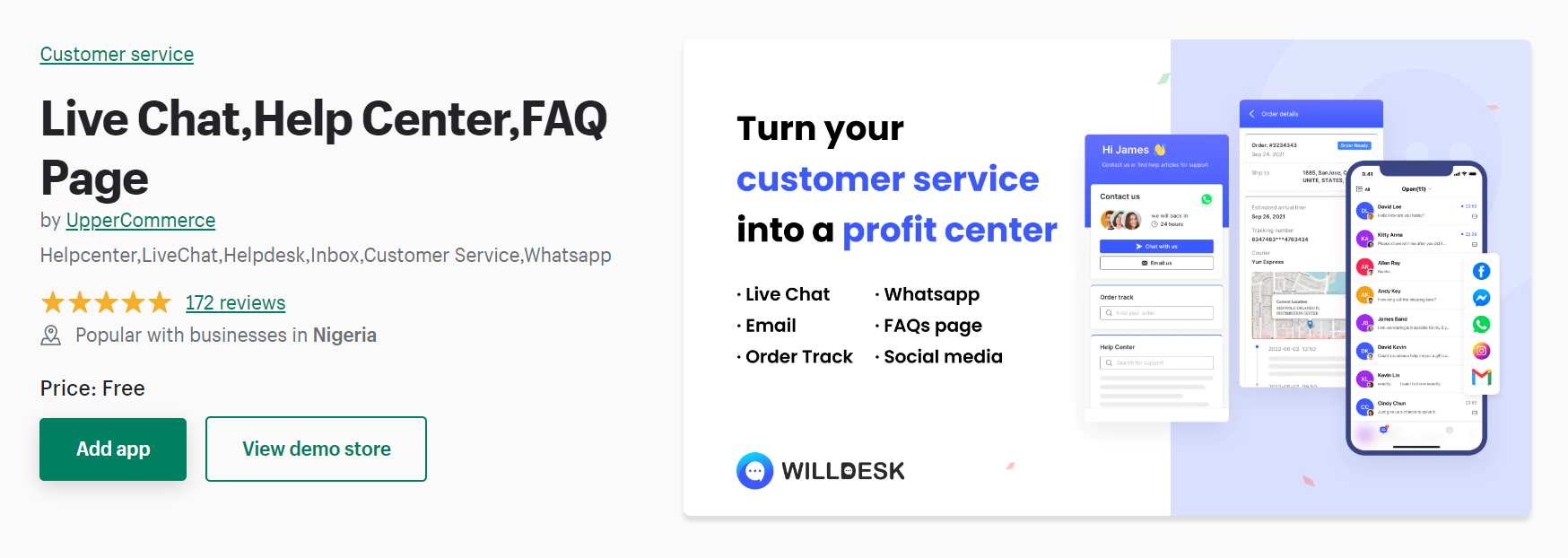 Willdesk Shopify 应用
